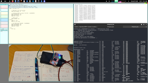 A poke program turning on an LED A poke program turning on an LED