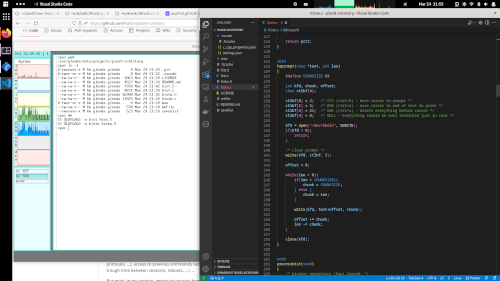 Plan9 C project opened in VSCode under Linux trough 9P Plan9 C project opened in VSCode under Linux trough 9P